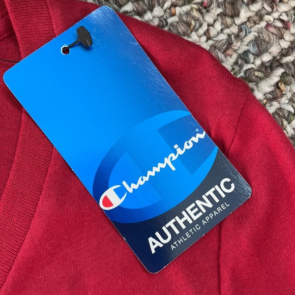 ⤵️🆕Champion® Cardinal Iowa State Cyclones Primary Logo LongSleeve V-Neck TShirt - Picture 8 of 9